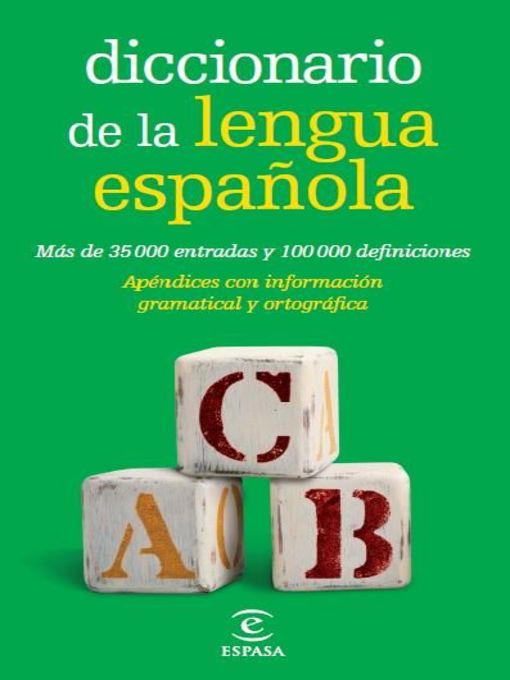 Title details for Diccionario de la lengua española Bolsillo by Espasa Calpe - Available